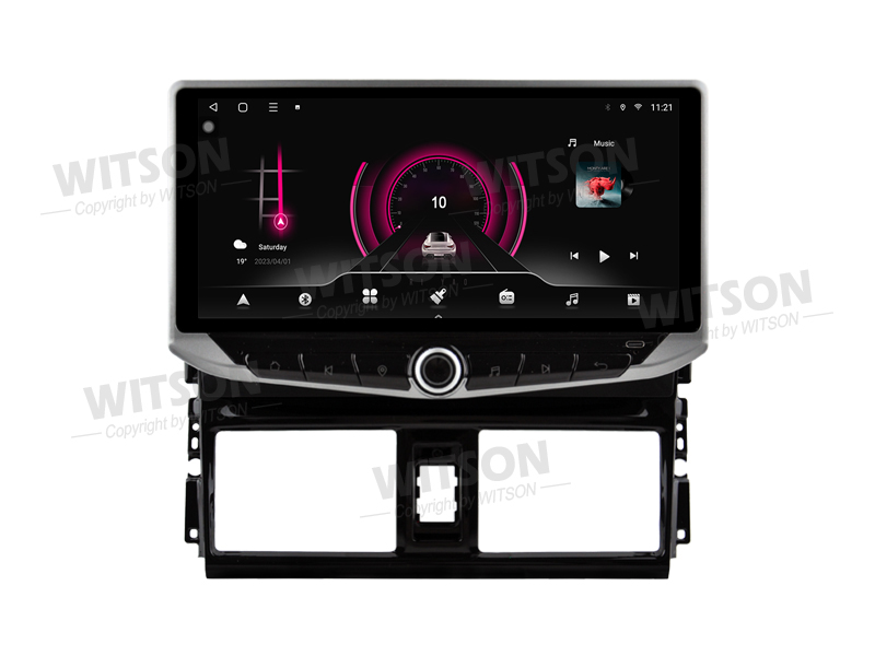 Screen With Mobile Holder For Toyota Vios Yaris Car