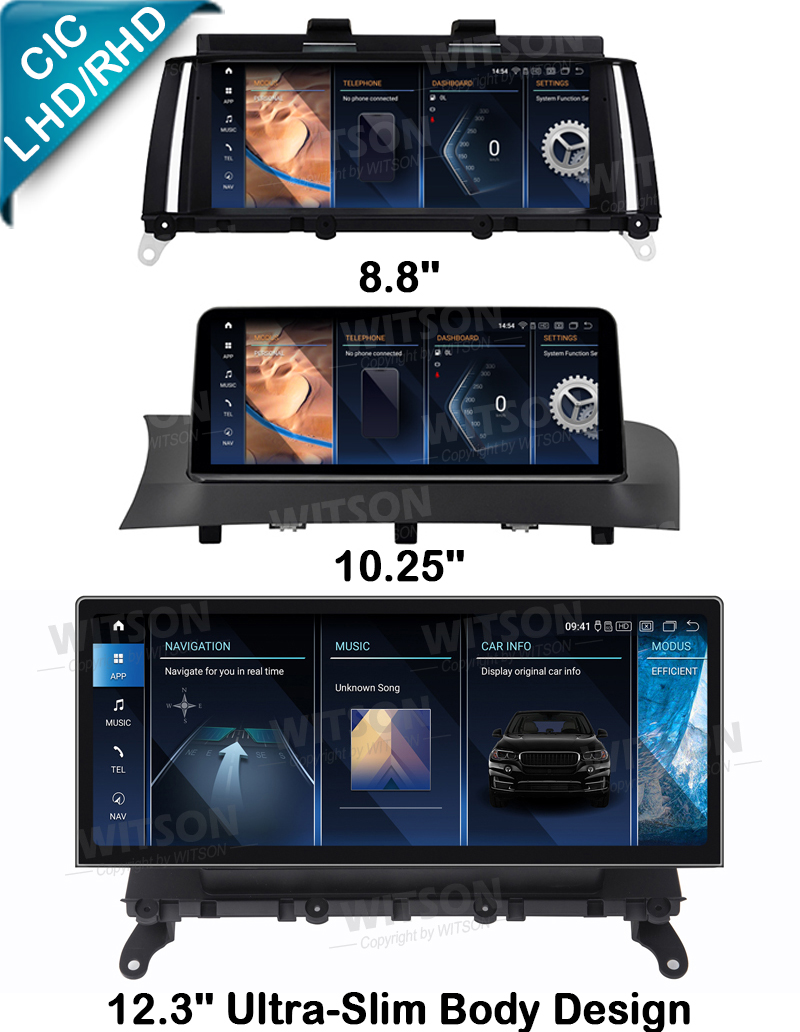 8.8''/10.25''/12.3'' Screen For BMW X3 F25 2011-2013 CIC Android Multimedia Player