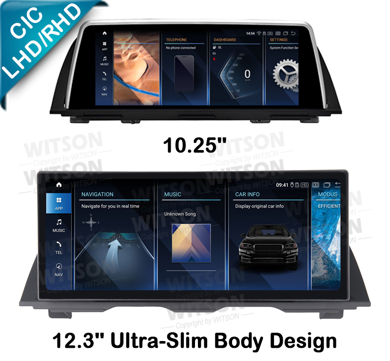 10.25''/12.3'' Screen For BMW 5 Series F10 F11 F18 2011-2012  CIC Android Multimedia Player