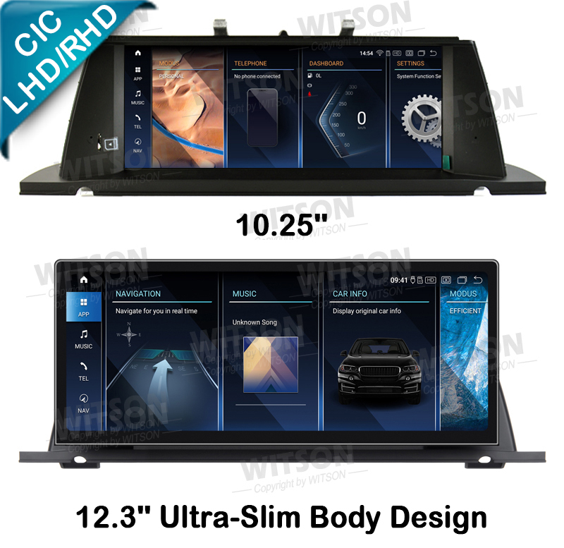 10.25''/12.3'' Screen For BMW 5 Series F07 GT 2011-2012 CIC Android Multimedia Player