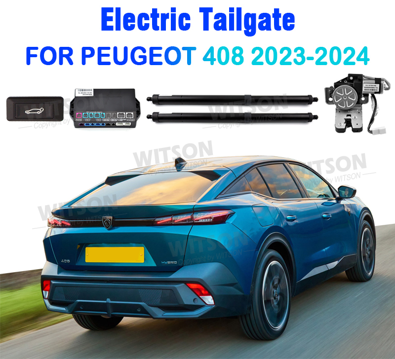 Smart Electric Tailgate For Peugeot 408 2023-2024 Car Trunk Open & Close Electric Suction Tailgate Intelligent Tail Gate Lift Strut