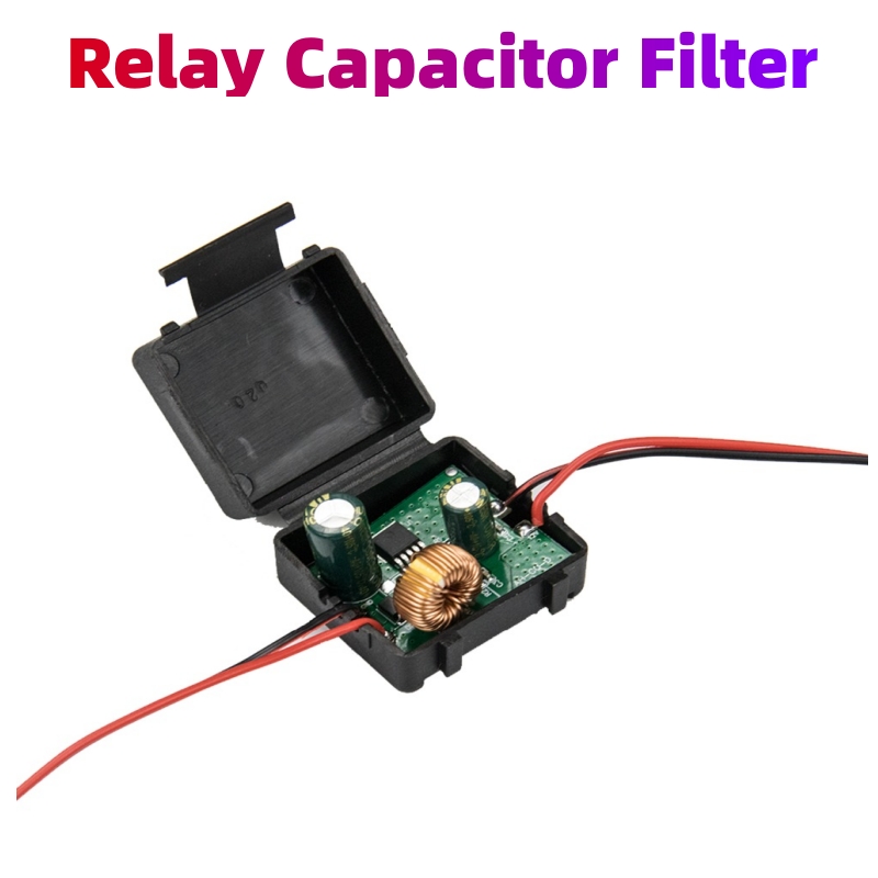 12V DC Power Relay Capacitor Filter Connector Rectifier for Car Rear View Backup Camera