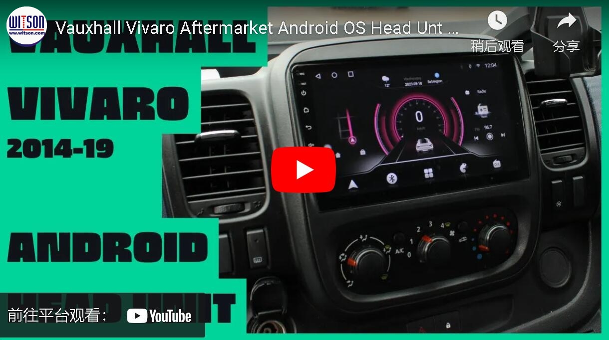 For Renault Trafic Vauxhall Opel Vivaro B 2014- 2018 Car Multimedia Stereo Showcase-WITSON 9997