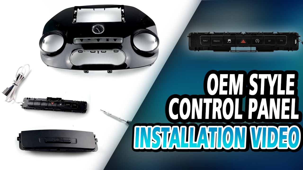 Installation Video of the OEM Style Control Panel For Mercedes Benz Vito 3 W447 2014-2020(L-035)