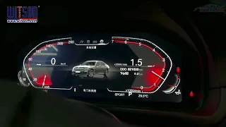 The demonstration video after installation is suitable for BMW 5/6/7 series X3 F25/X4 F26/X5 F15/X6 F16 12.3-inch instrument panel