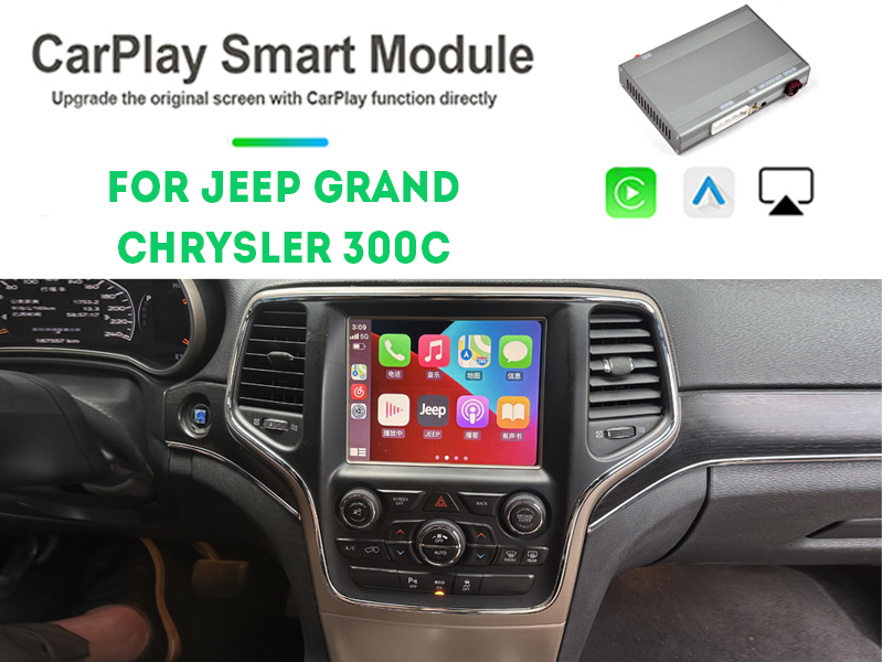 Wireless Carplay/Android Auto Interface Box For  Jeep-Grand_Cherokee Dodge Durango 2014-2017 Chrysler 300C 2014-2016 Android Car