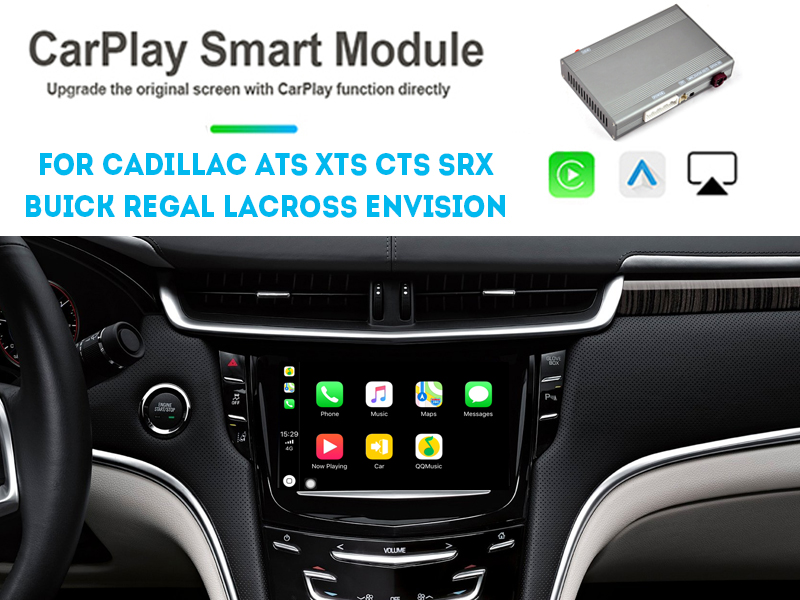 Wireless Carplay/Android Auto Interface Box For Cadillac ATS XTS CTS SRX Buick Regal Lacross Envision 2009-2018 Android Car