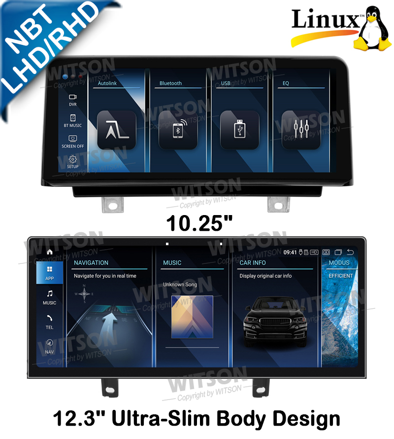 Linux System 10.25''/12.3'' Screen For BMW 3 Series F30 F31 F34 F35 BMW 4 Series F32 F33 F36 2013-2016 NBT 