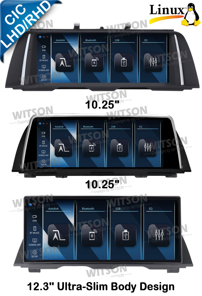 Linux System 10.25''/12.3'' Screen For BMW 5 Series F10 F11 F18 2011-2012 CIC