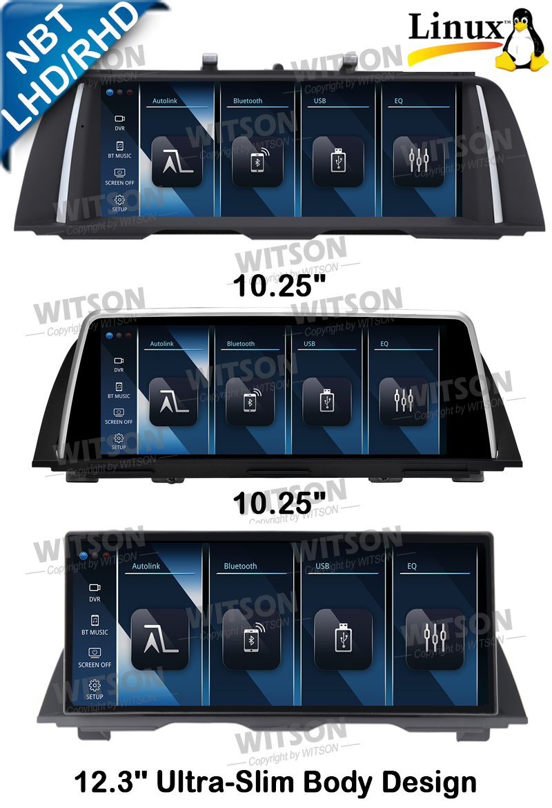 Linux System 10.25''/12.3'' Screen For BMW 5 Series F10 F11 2013-2016 NBT