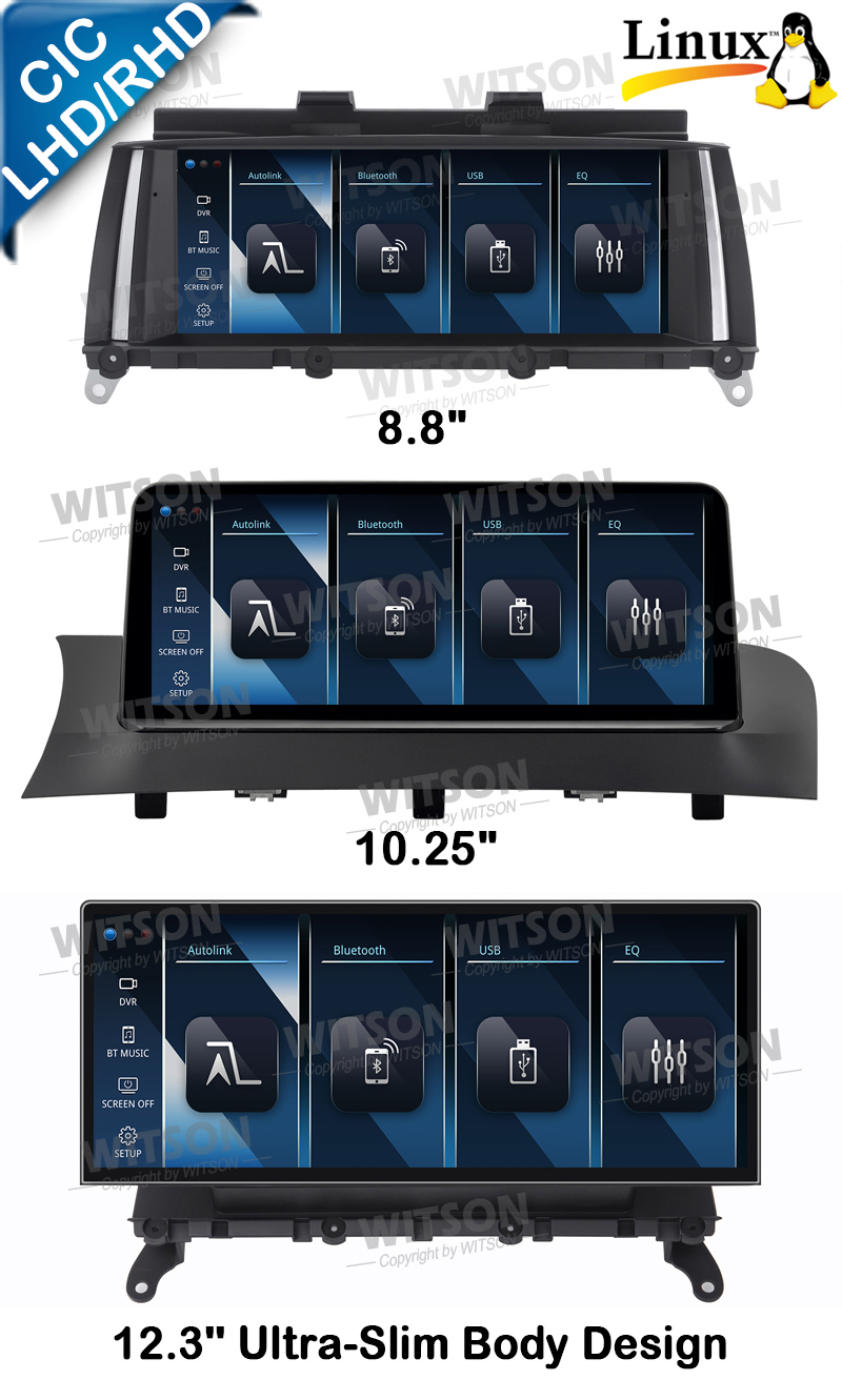 Linux System 8.8''/10.25''/12.3'' Screen For BMW X3 F25 2011-2013 CIC