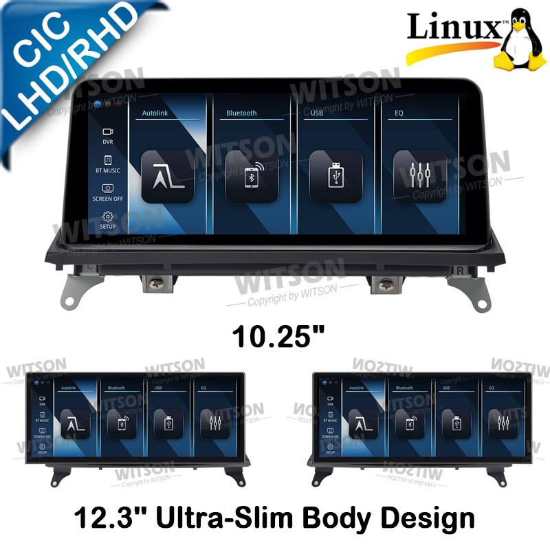 Linux System 10.25''/12.3'' Screen For BMW X5 E70 BMW X6 E71 2011-2014 CIC