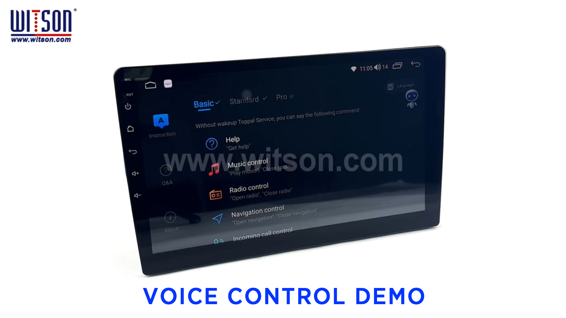 VOICE CONTROL DEMO-English,Deutsch,Français,Português,Türkiye,Español,Italiano(DH series) Optional